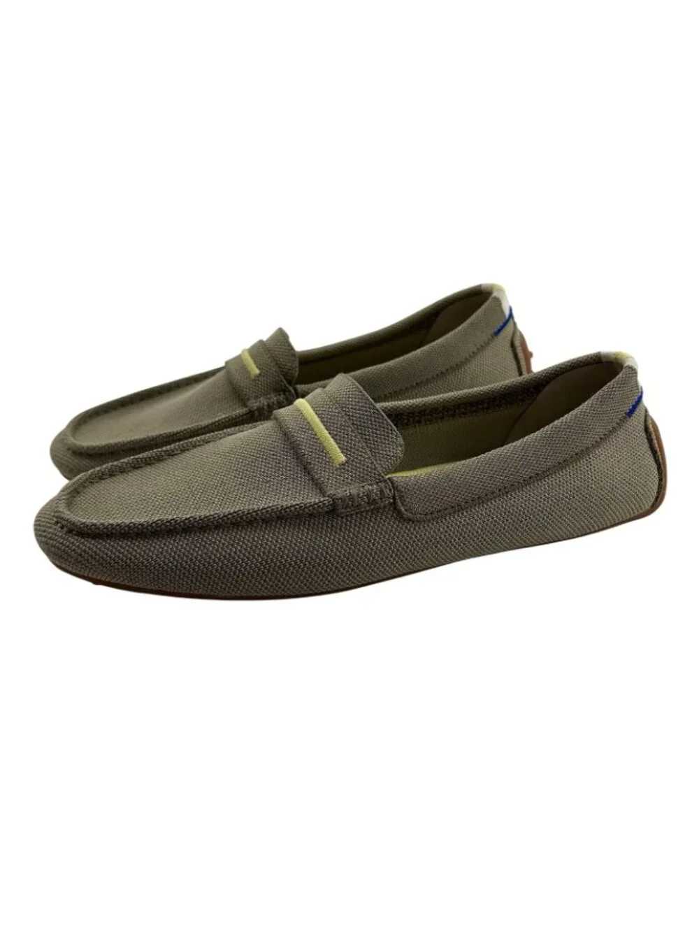 Rothy's The Driver Loafers Shoes Womens 11.5 US Tan Yellow Driving Slip On